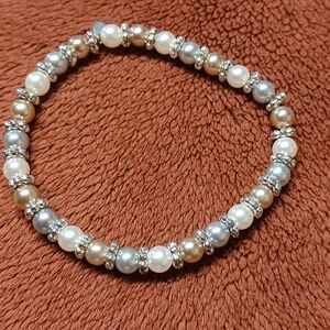 RMN Faux Pearl bracelet stretch
